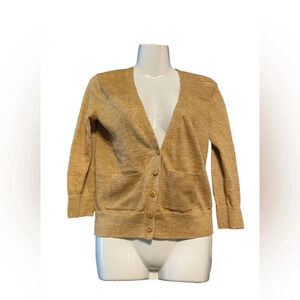 Club Monaco Linen Blend Button Down Cardigan